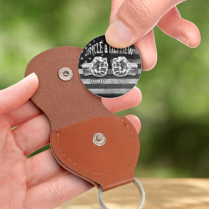 Uncle And Nephew A Bond That Can't Be Broken Fist Bump American Flag