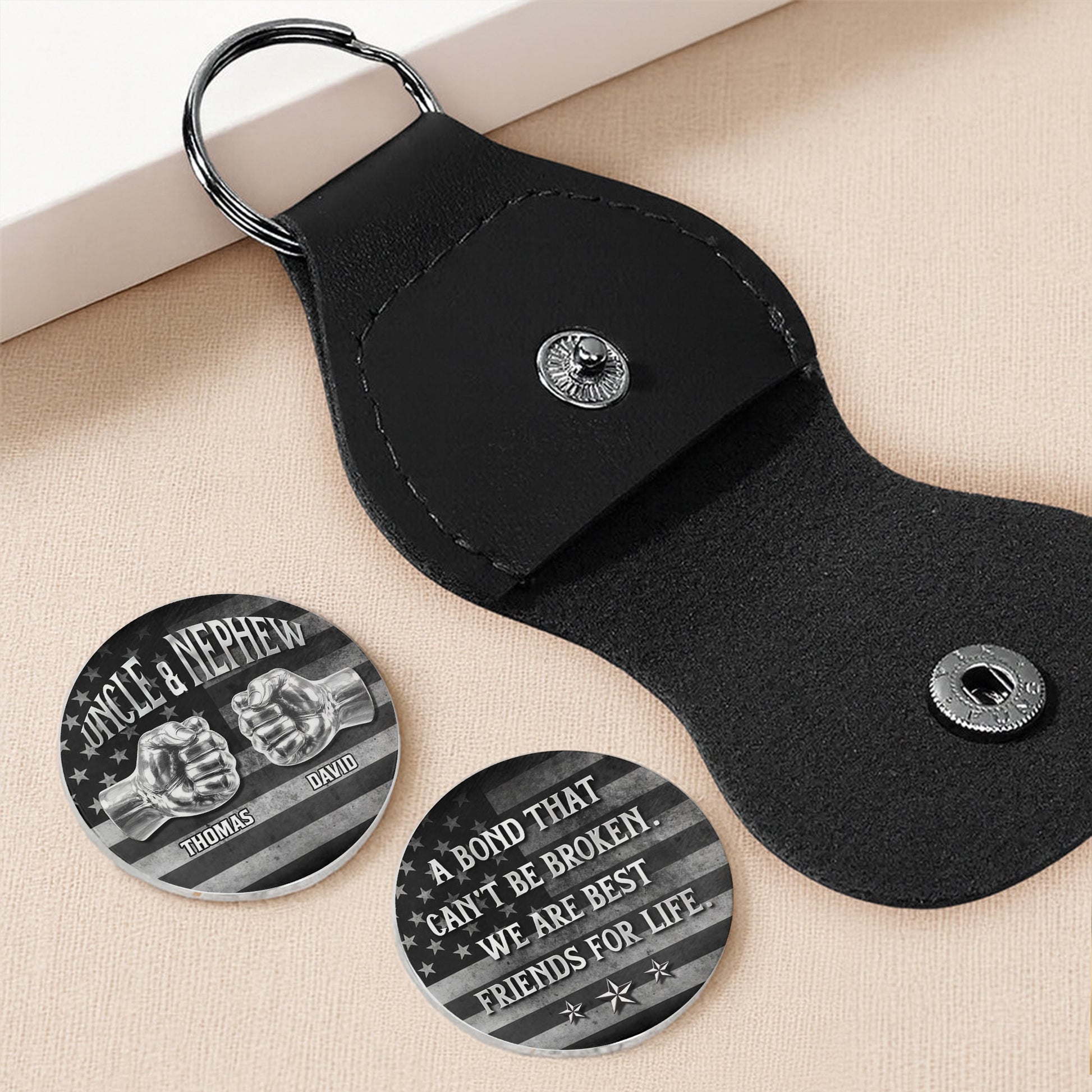 Uncle And Nephew A Bond That Can't Be Broken Fist Bump American Flag