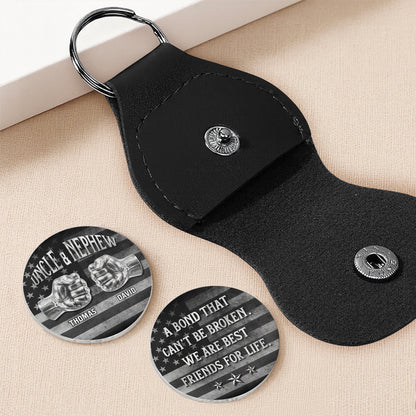 Uncle And Nephew A Bond That Can't Be Broken Fist Bump American Flag