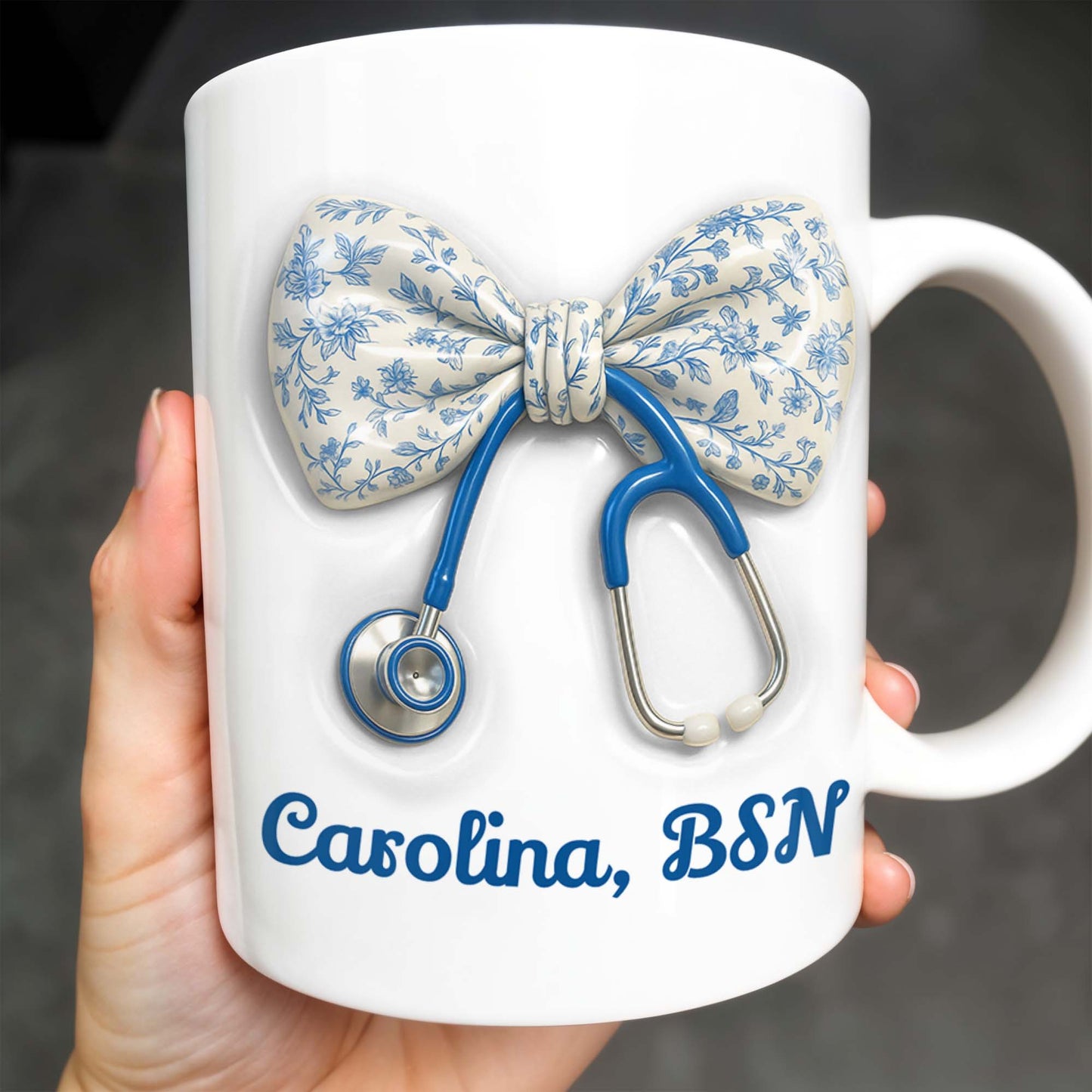 Celebrate Those Who Care, Floral Bow and Stethoscope