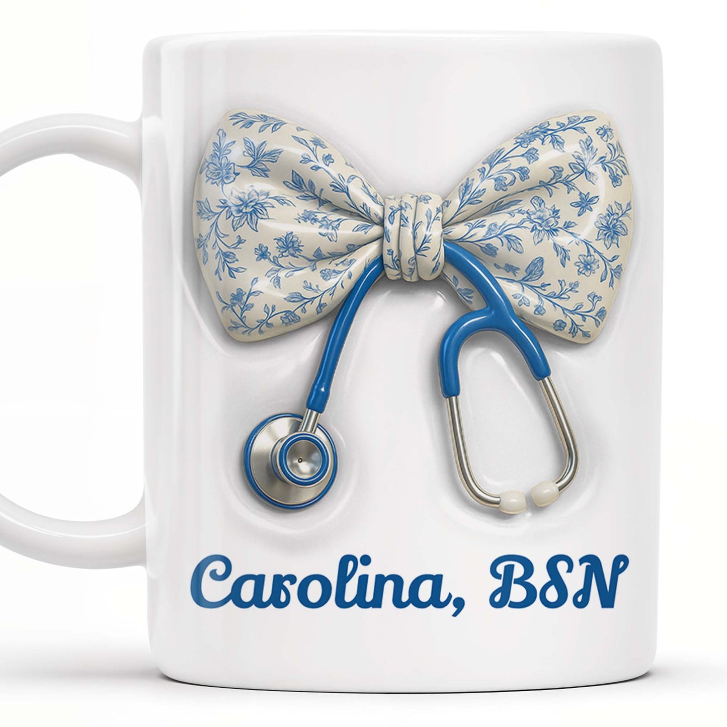 Celebrate Those Who Care, Floral Bow and Stethoscope