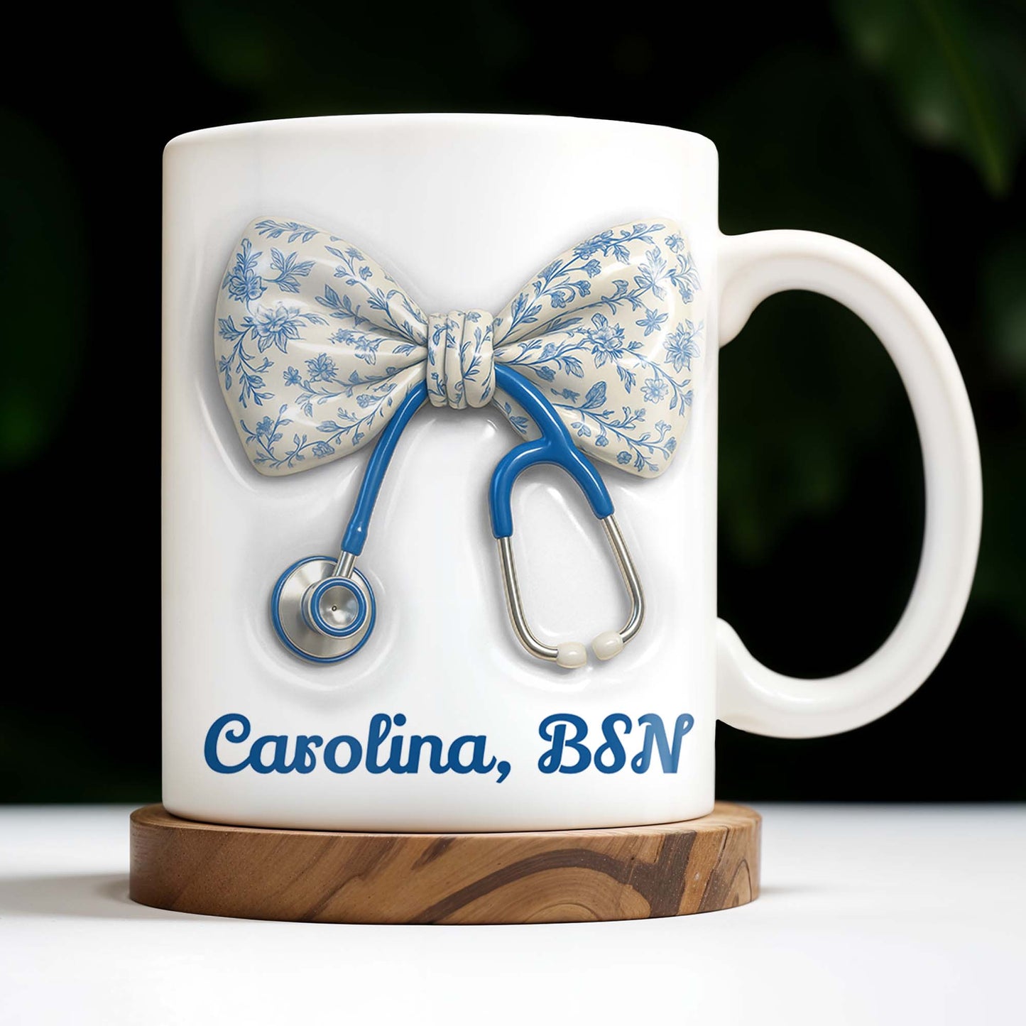 Celebrate Those Who Care, Floral Bow and Stethoscope