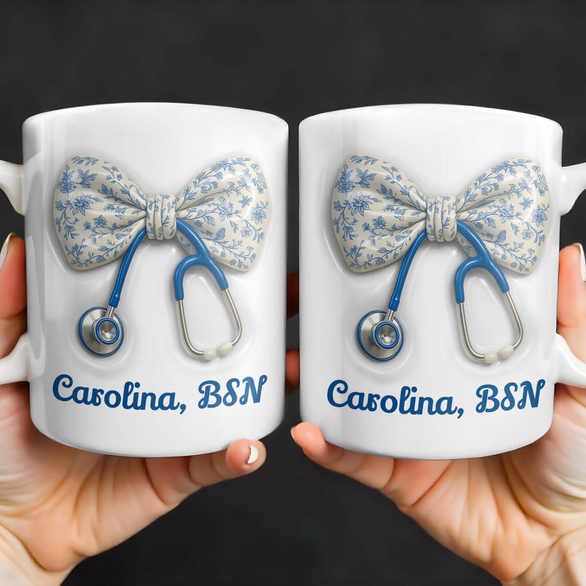 Celebrate Those Who Care, Floral Bow and Stethoscope