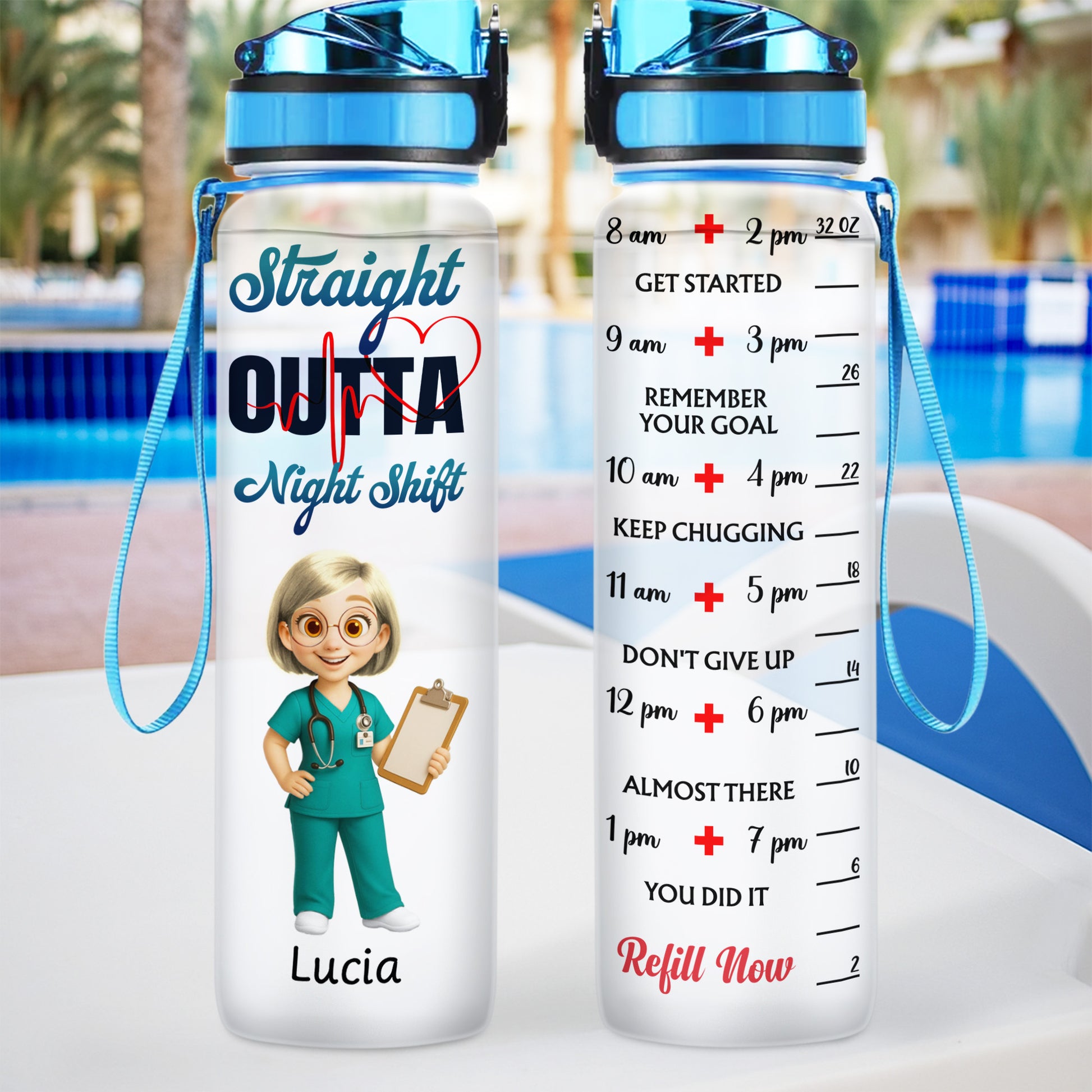 Straight Outta Night Shift Stethoscope Heartbeat