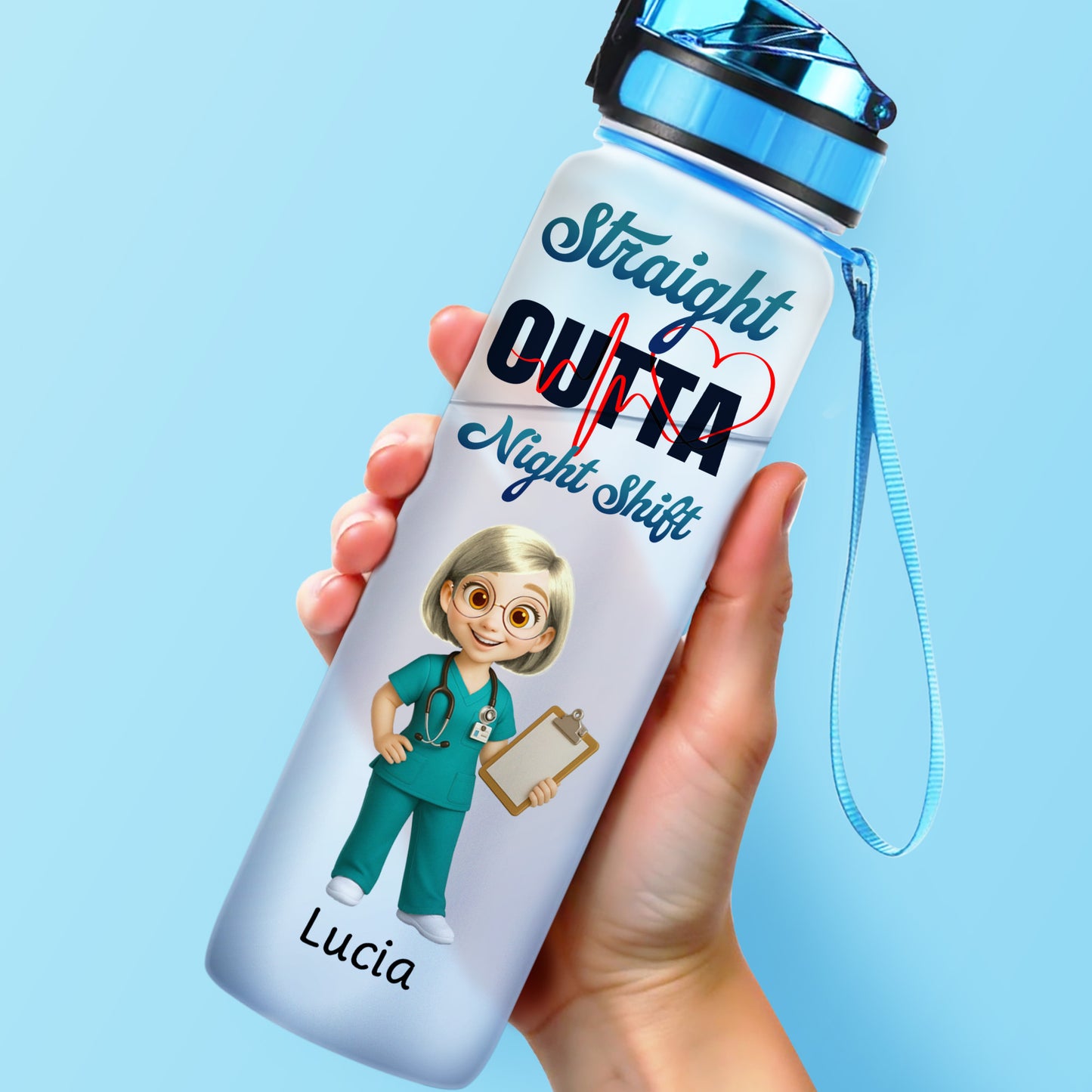 Straight Outta Night Shift Stethoscope Heartbeat