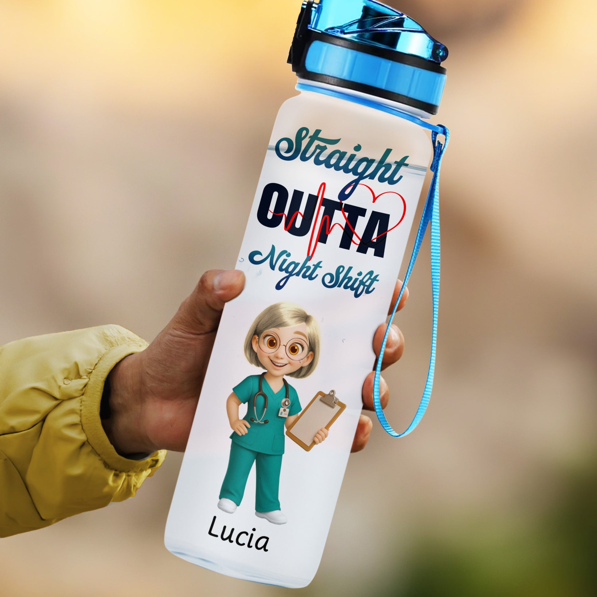 Straight Outta Night Shift Stethoscope Heartbeat