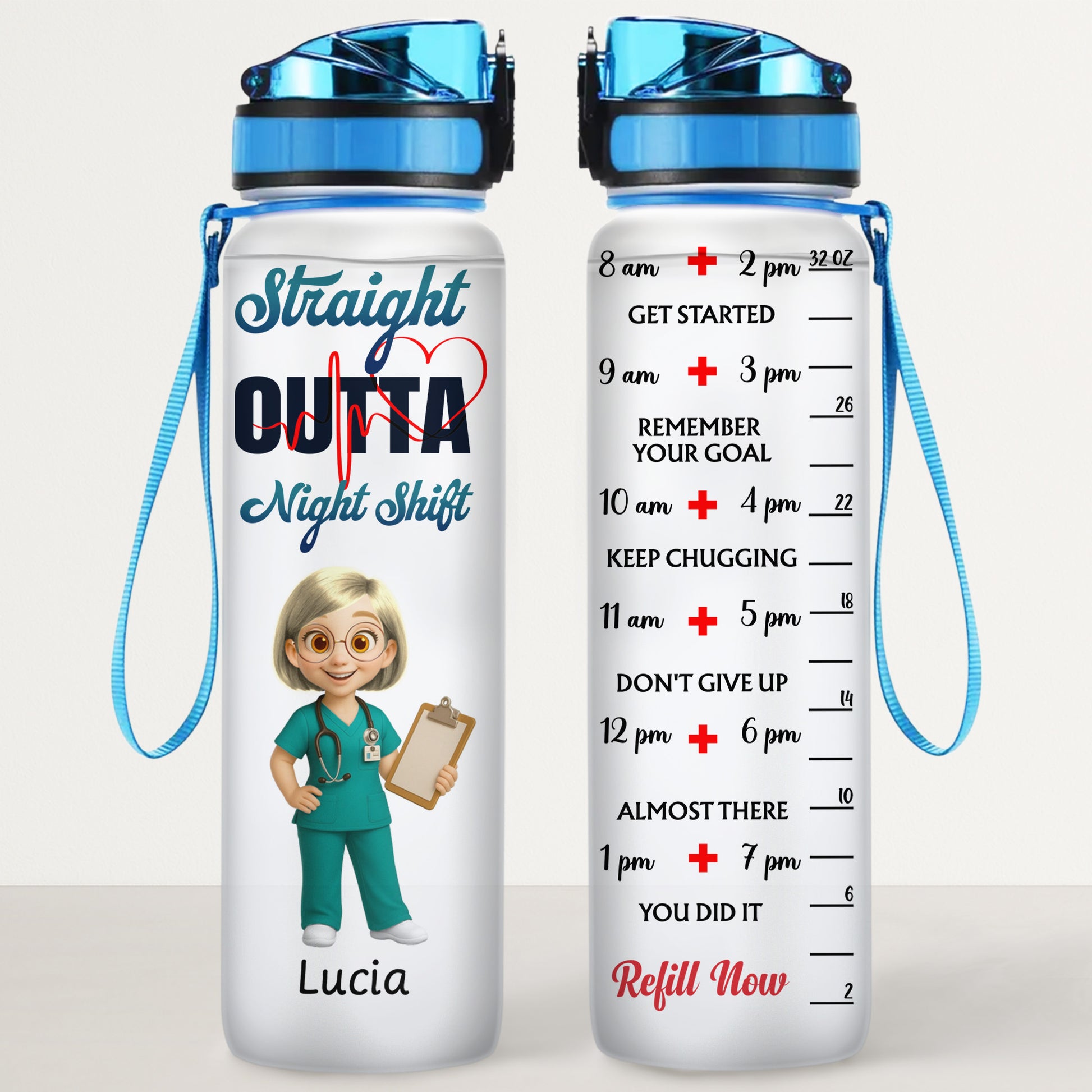 Straight Outta Night Shift Stethoscope Heartbeat