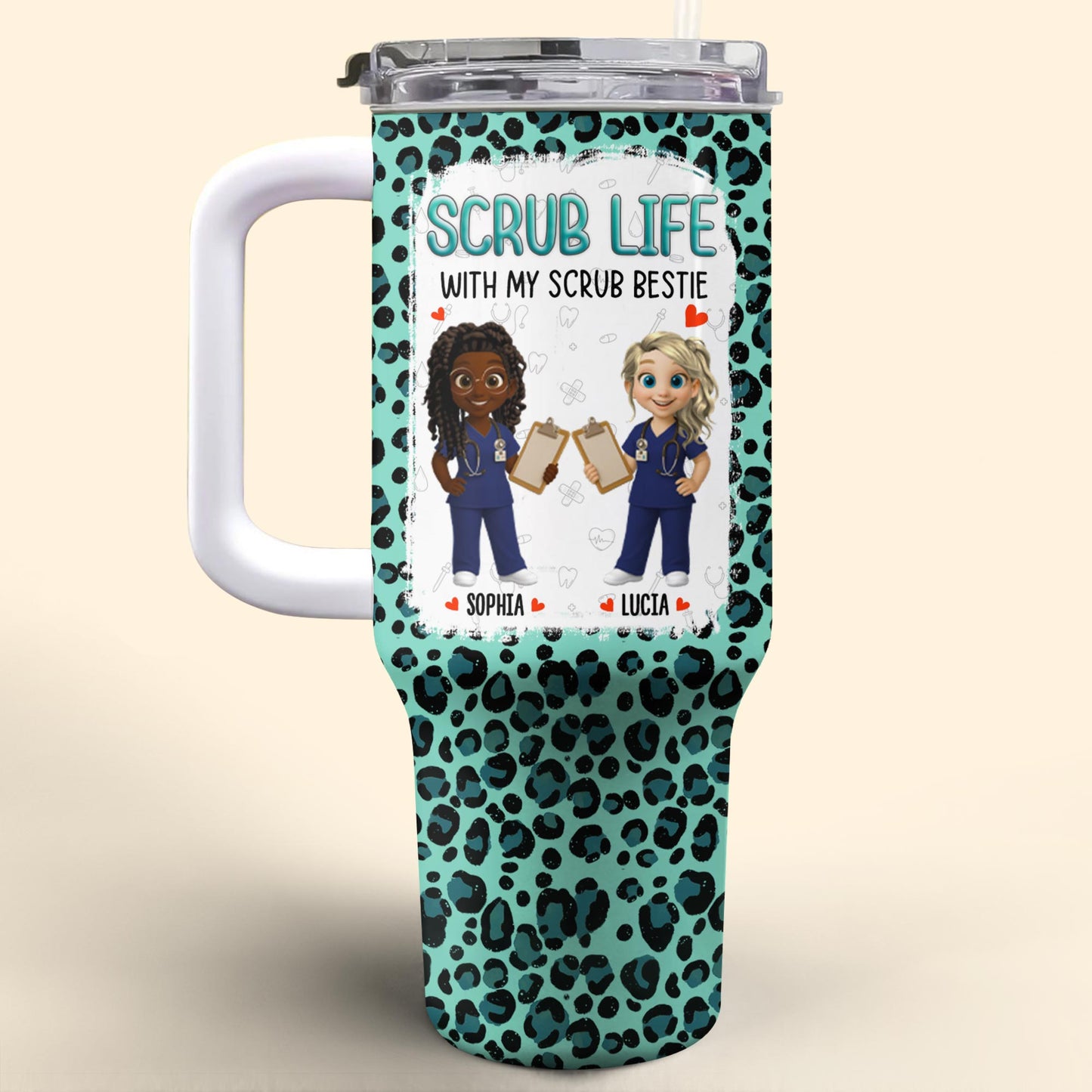 Scrub Life With My Scrub Bestie, Medical Scrubs And Heart