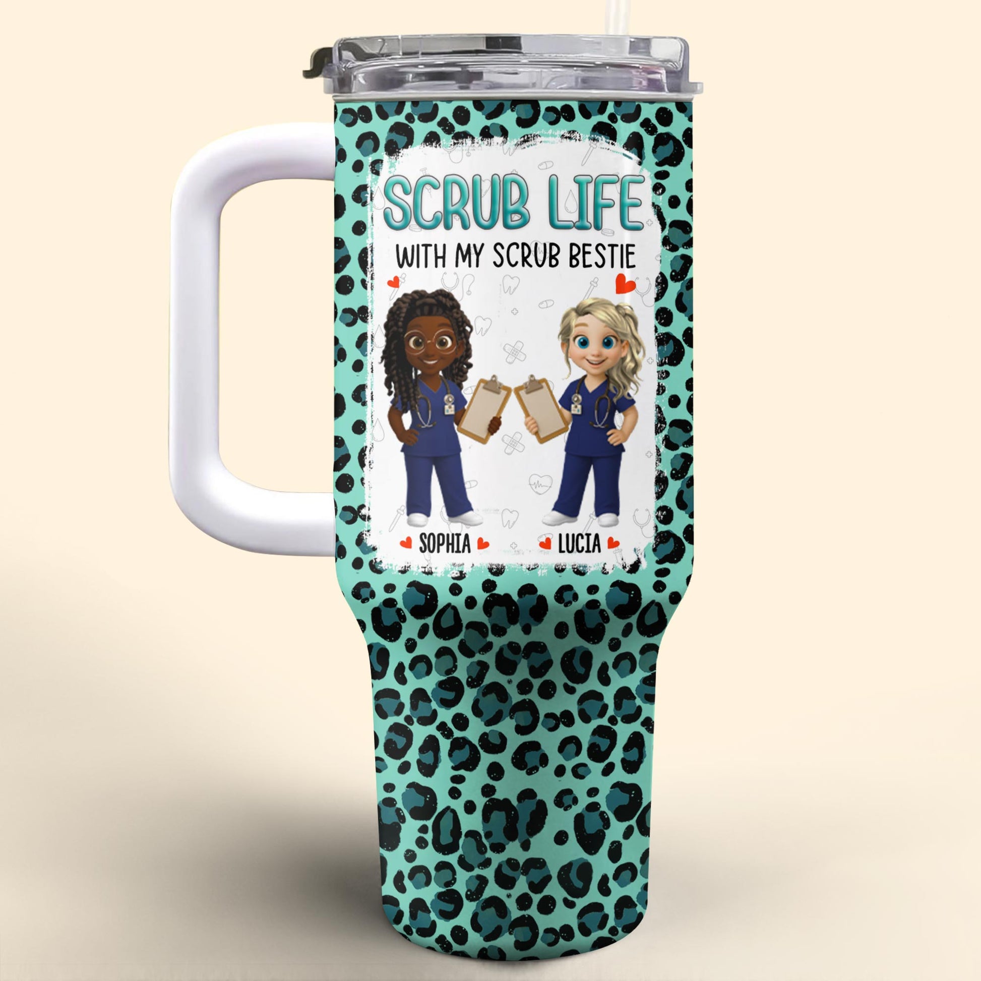 Scrub Life With My Scrub Bestie, Medical Scrubs And Heart