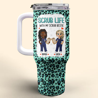 Scrub Life With My Scrub Bestie, Medical Scrubs And Heart