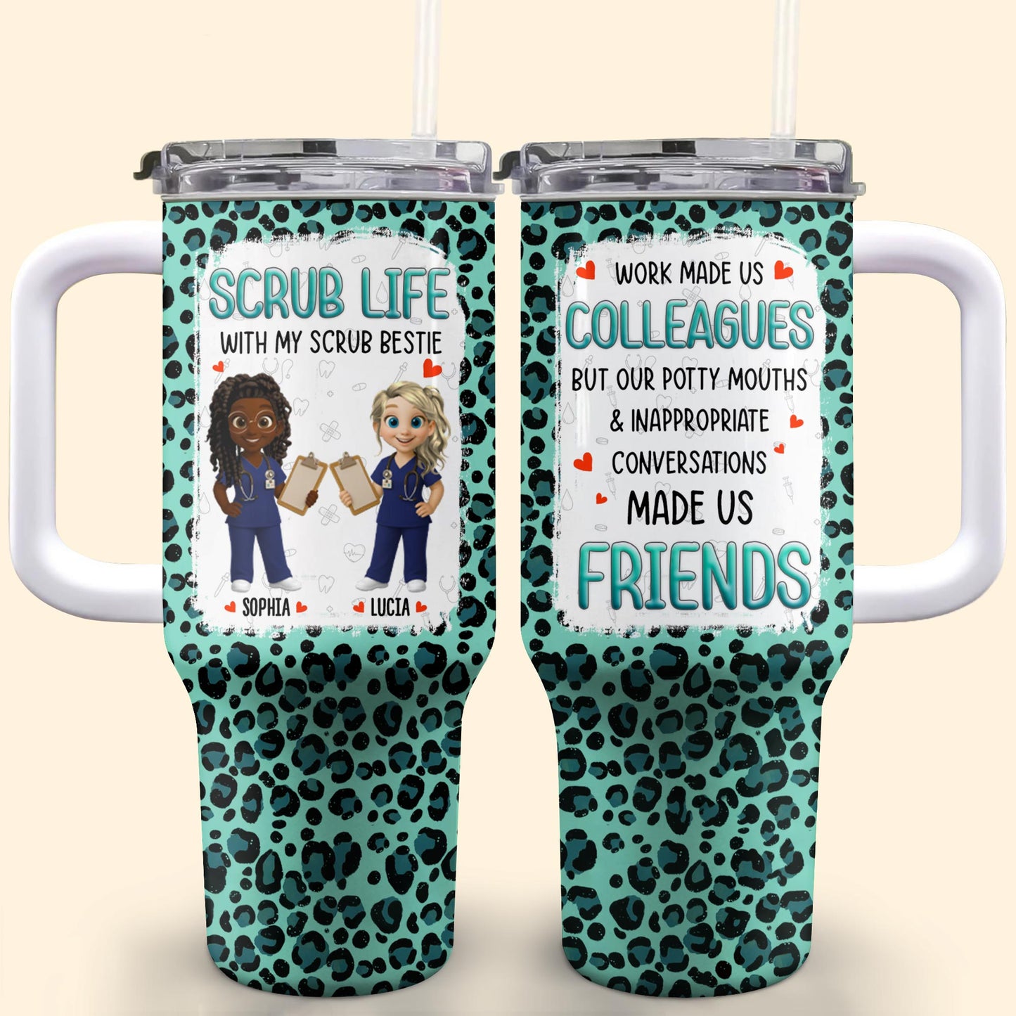 Scrub Life With My Scrub Bestie, Medical Scrubs And Heart