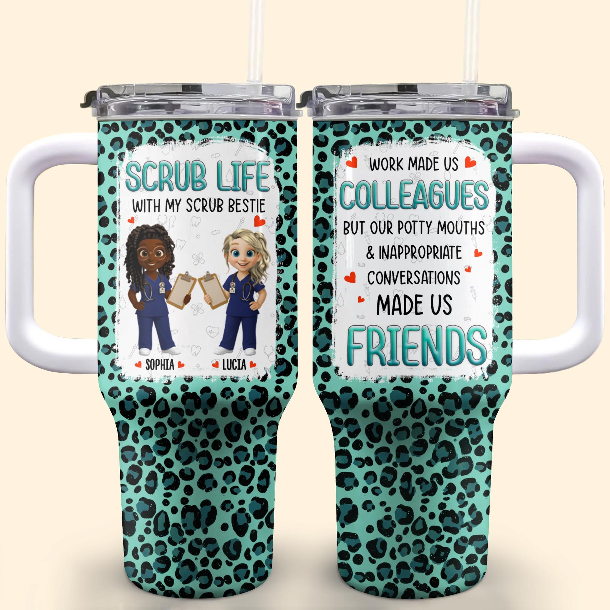 Scrub Life With My Scrub Bestie, Medical Scrubs And Heart