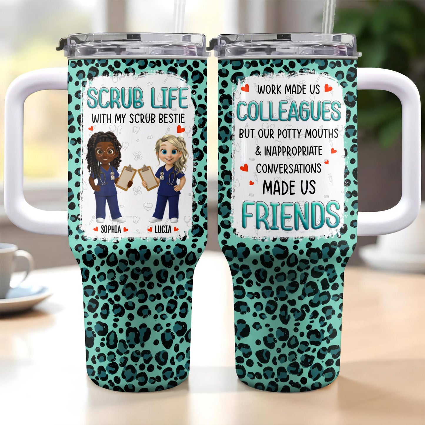 Scrub Life With My Scrub Bestie, Medical Scrubs And Heart