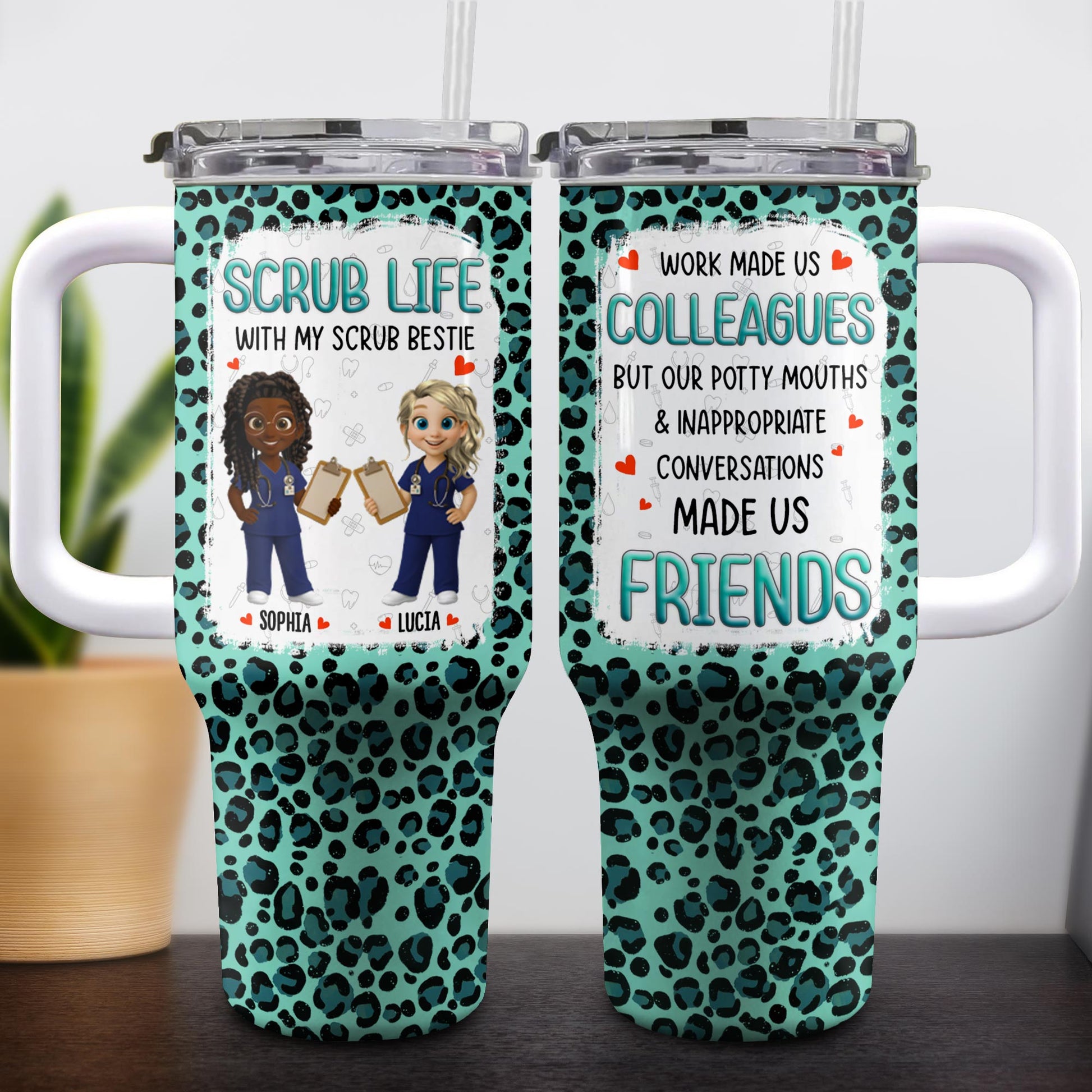 Scrub Life With My Scrub Bestie, Medical Scrubs And Heart