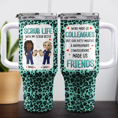 Scrub Life With My Scrub Bestie, Medical Scrubs And Heart