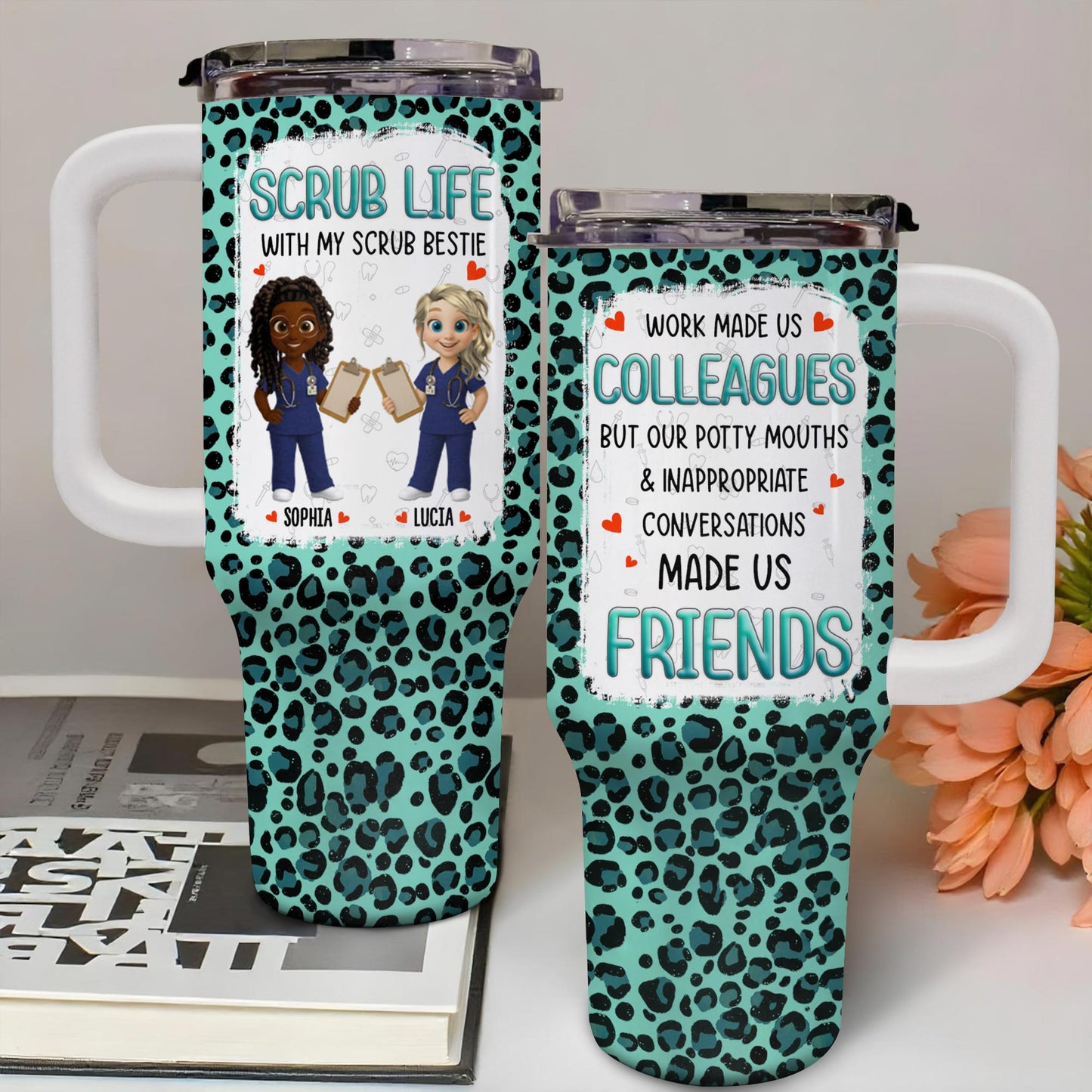 Scrub Life With My Scrub Bestie, Medical Scrubs And Heart