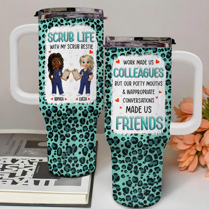 Scrub Life With My Scrub Bestie, Medical Scrubs And Heart