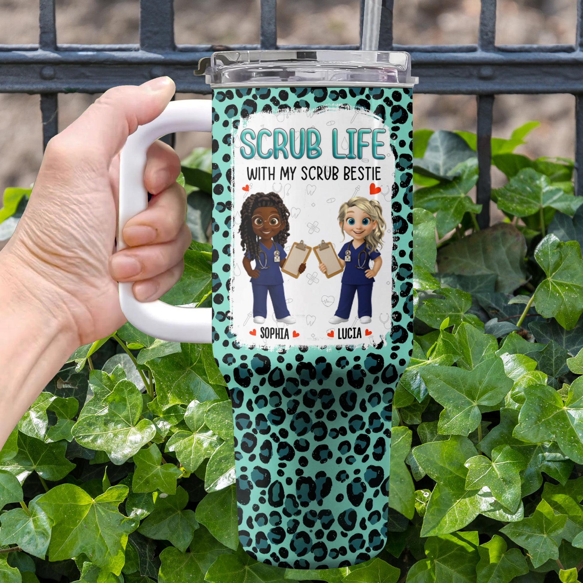 Scrub Life With My Scrub Bestie, Medical Scrubs And Heart