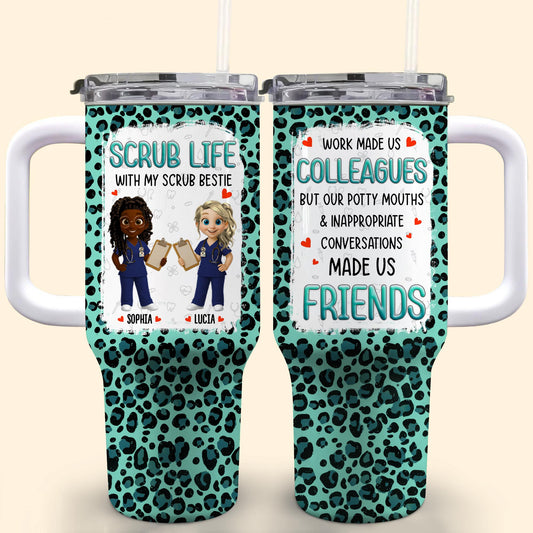 Scrub Life With My Scrub Bestie, Medical Scrubs And Heart