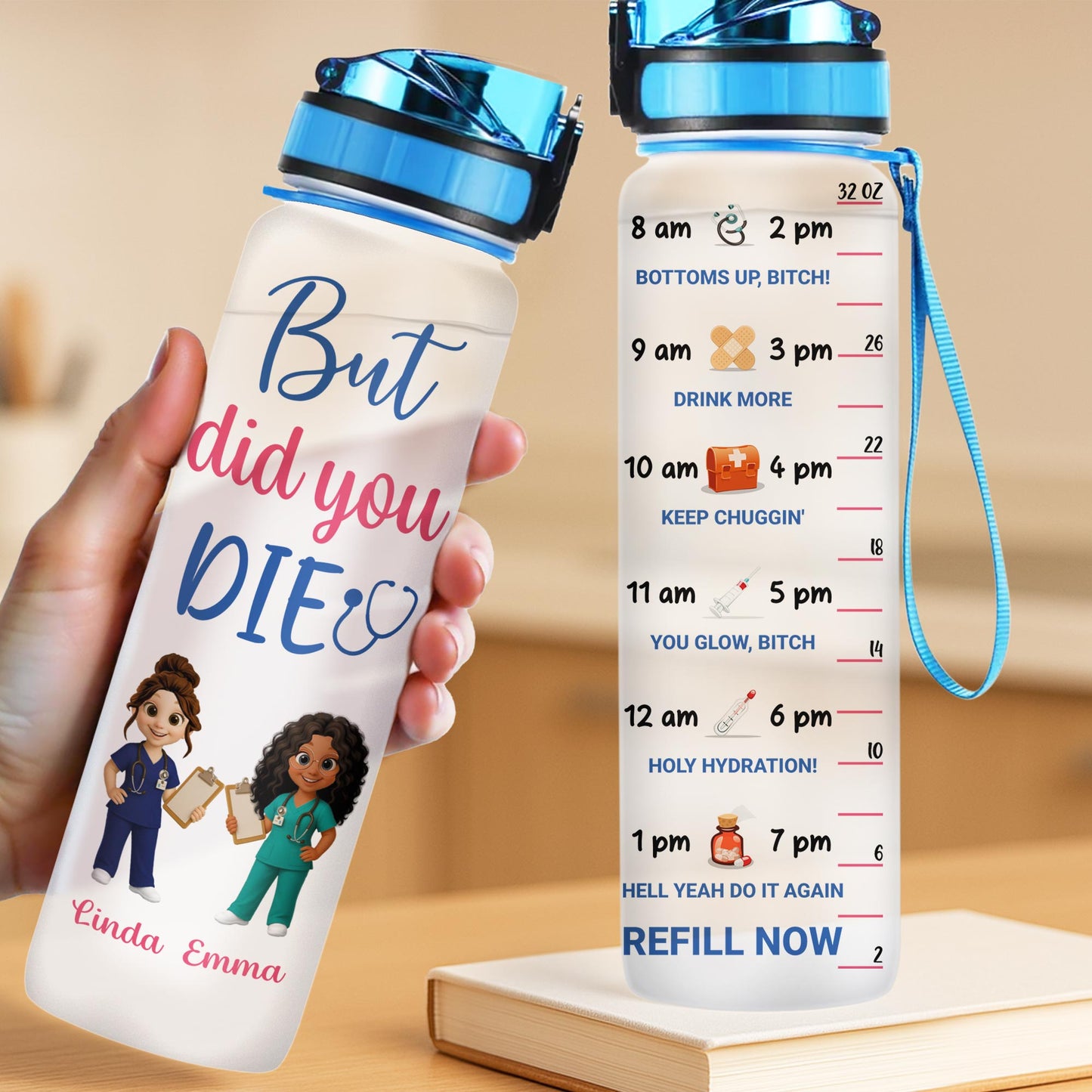 But Did You Die, Cartoon Nurse Characters