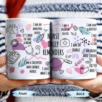 How Nurses Heal: One Step At A Time, Daily Nurse Reminders, Stethoscope, Capsule