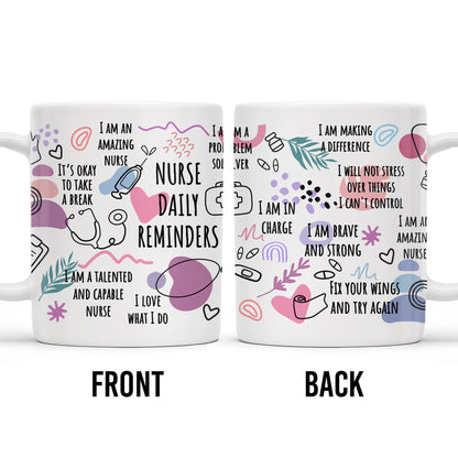 How Nurses Heal: One Step At A Time, Daily Nurse Reminders, Stethoscope, Capsule