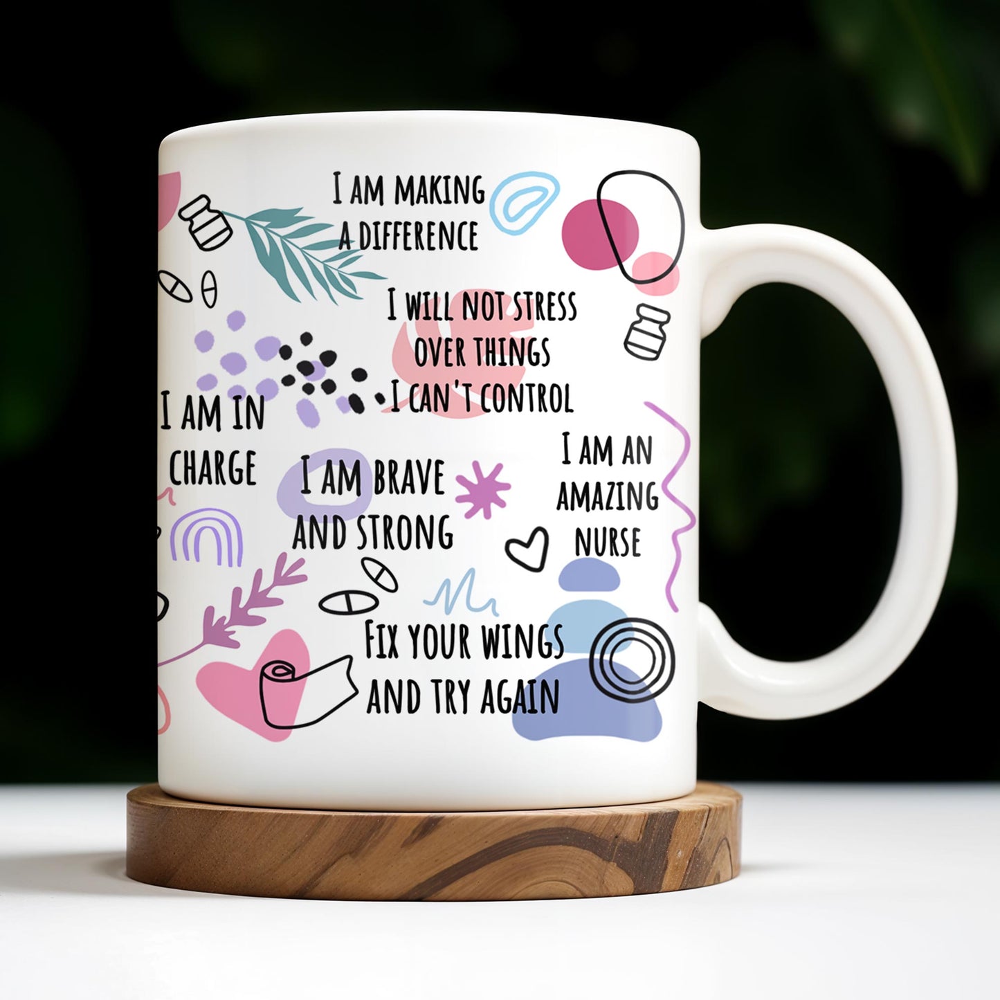 How Nurses Heal: One Step At A Time, Daily Nurse Reminders, Stethoscope, Capsule