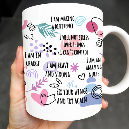 How Nurses Heal: One Step At A Time, Daily Nurse Reminders, Stethoscope, Capsule