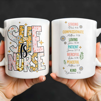 Strong, Compassionate, Loving, Patient, Merciful, Peaceful, Kind, Flowers and Stars