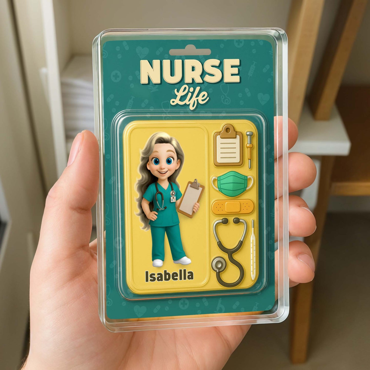 Nurse Life With Animated Nurse And Medical Accessories