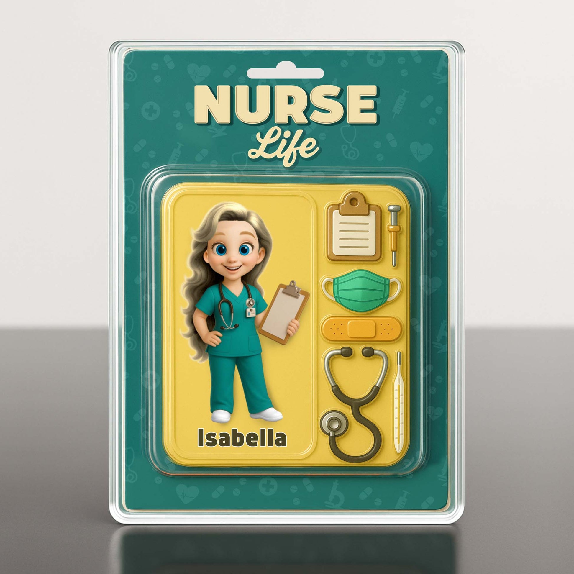 Nurse Life With Animated Nurse And Medical Accessories