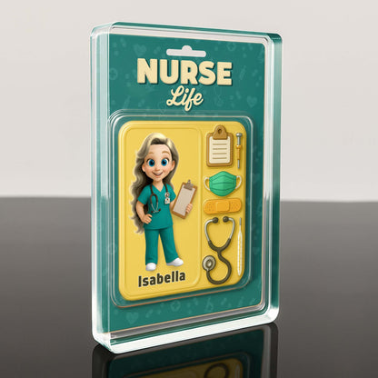 Nurse Life With Animated Nurse And Medical Accessories