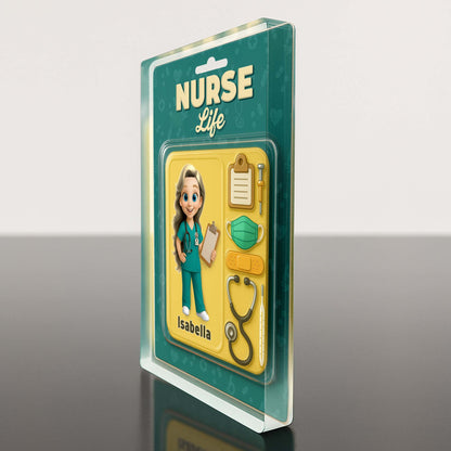 Nurse Life With Animated Nurse And Medical Accessories