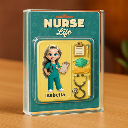 Nurse Life With Animated Nurse And Medical Accessories