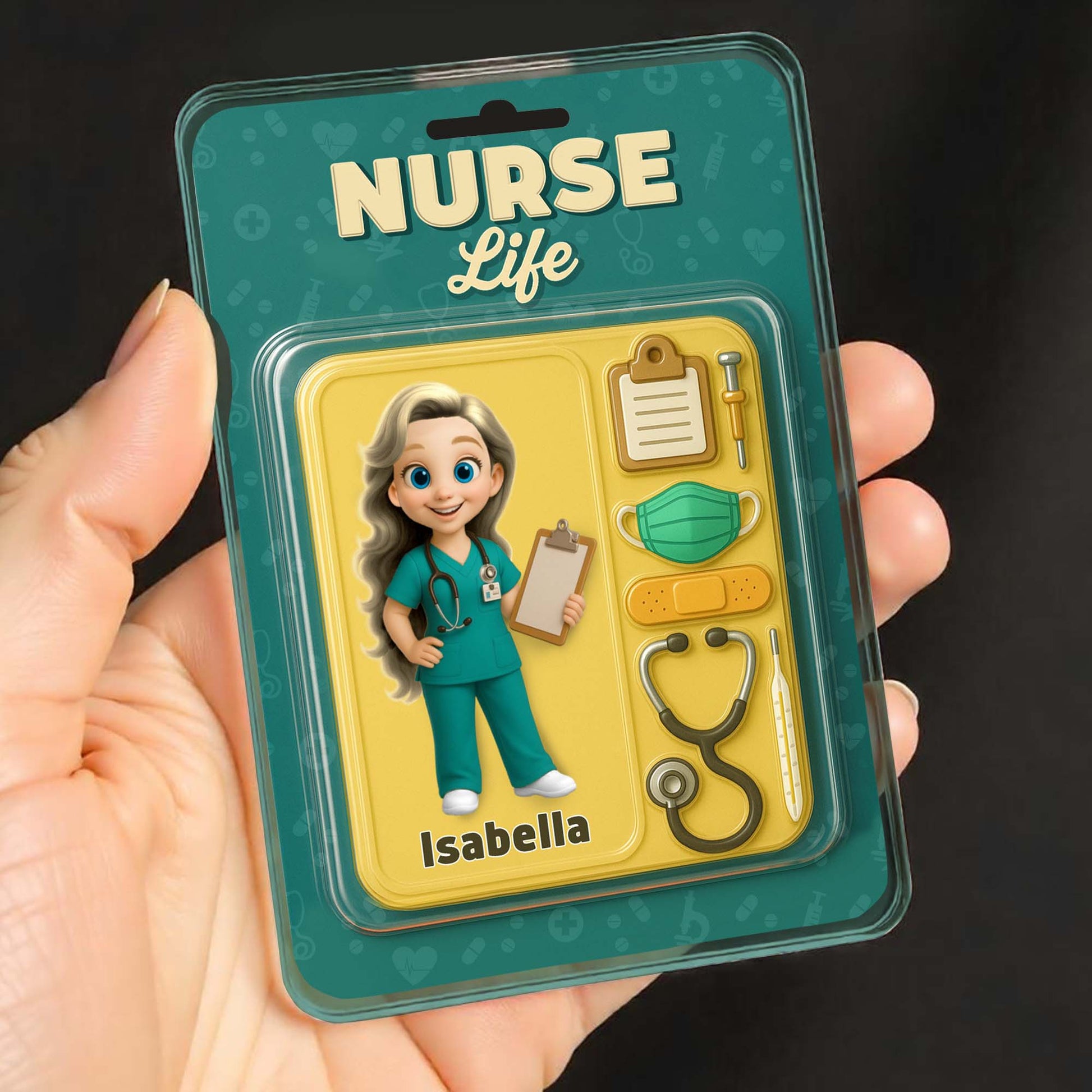 Nurse Life With Animated Nurse And Medical Accessories