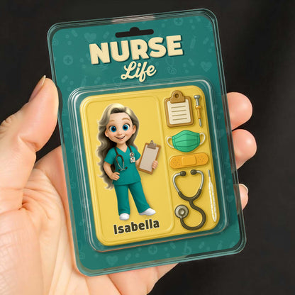 Nurse Life With Animated Nurse And Medical Accessories