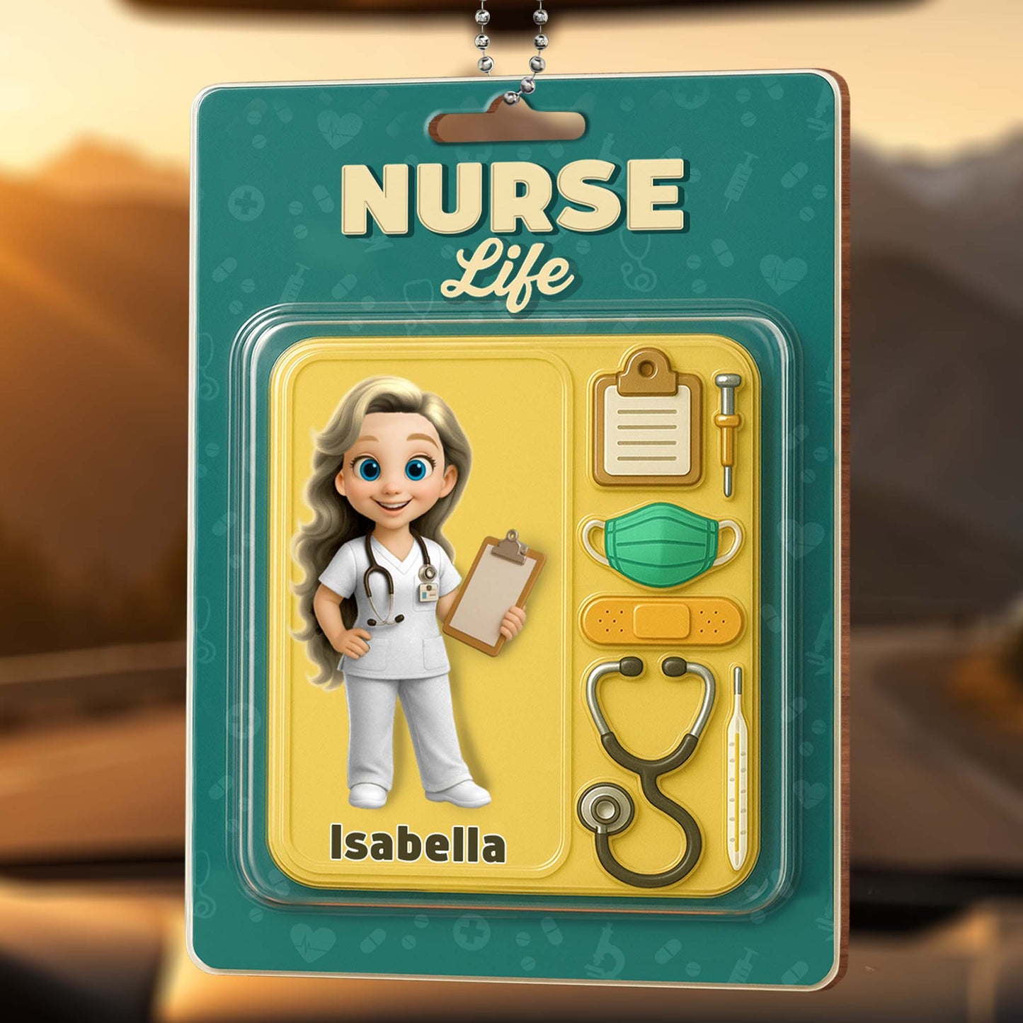 Nurse Life With Clipboard And Stethoscope