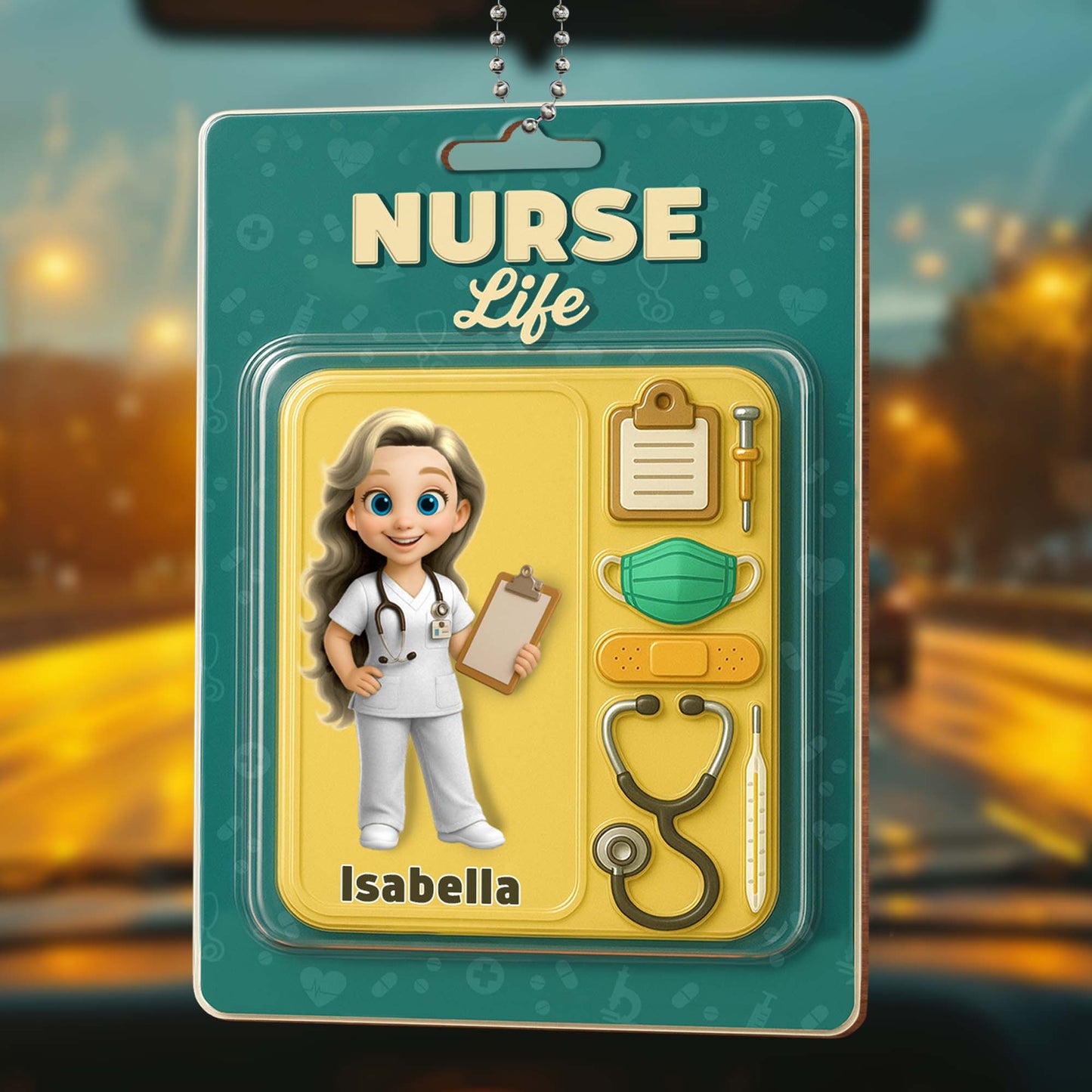 Nurse Life With Clipboard And Stethoscope