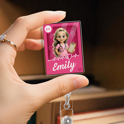 Passionate Nurse Design With Heartbeat And Medical Icons