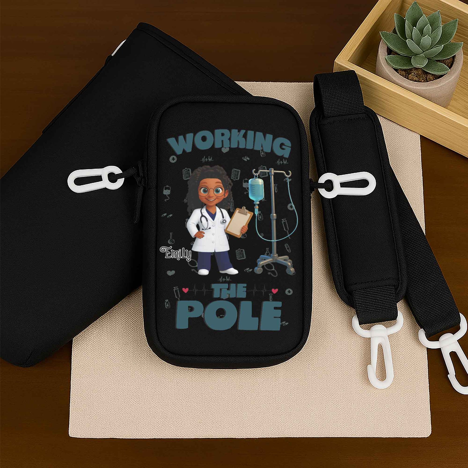 Working The Pole With Medical Professional Design