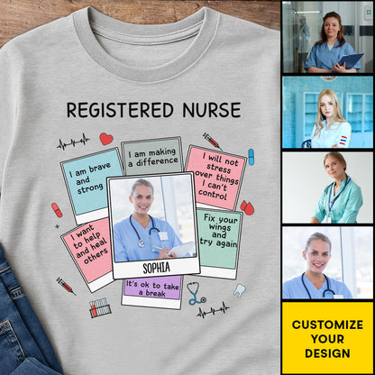 Citas motivacionales para enfermeros titulados con símbolos médicos - Camiseta y sudadera unisex personalizadas - NUR028_WBAS