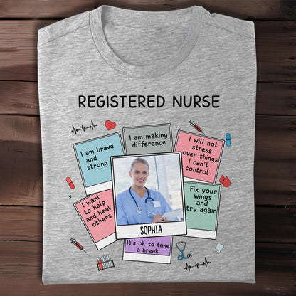Citas motivacionales para enfermeros titulados con símbolos médicos - Camiseta y sudadera unisex personalizadas - NUR028_WBAS