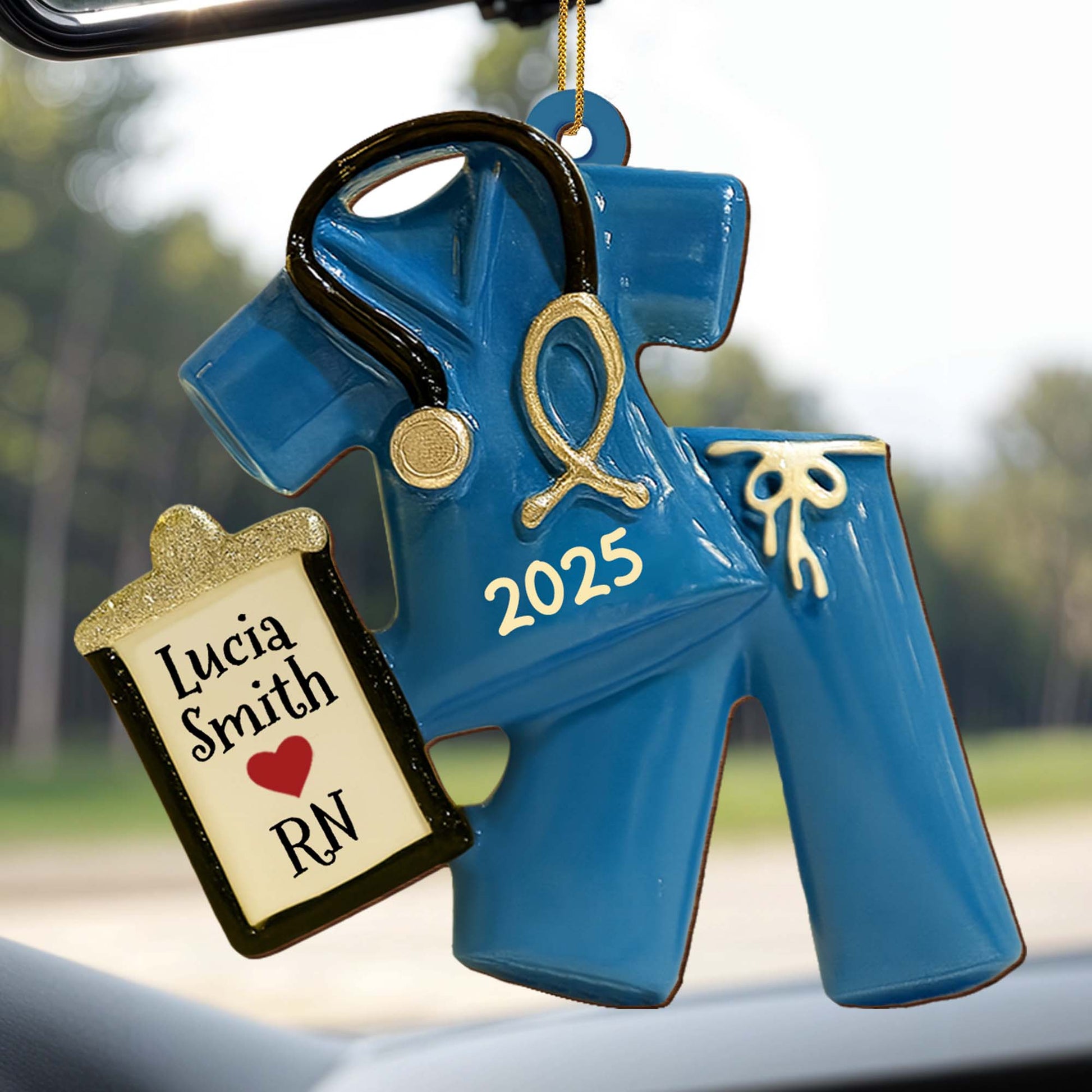 Celebrate Your Favorite Nurse With Scrubs And Badge Ornament