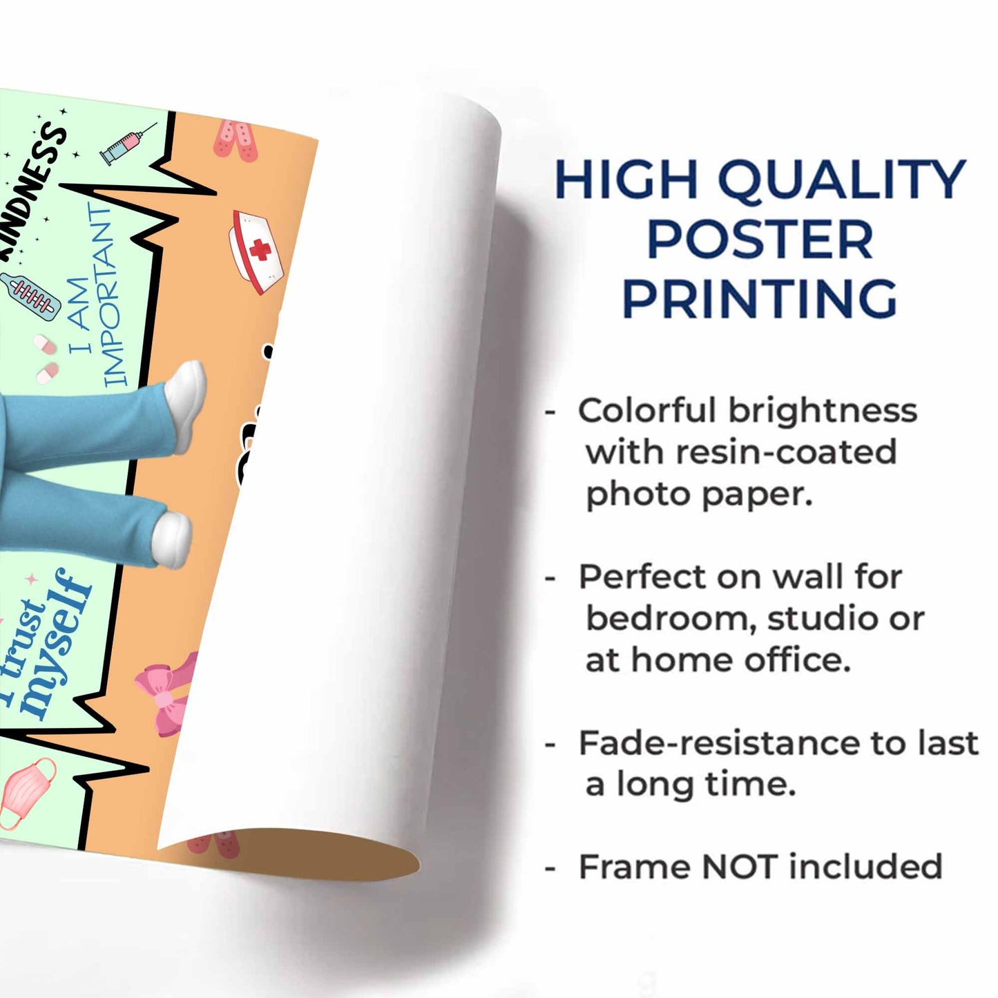 Stronger Than The Storm, Strength Nurtures, Nurse Poster