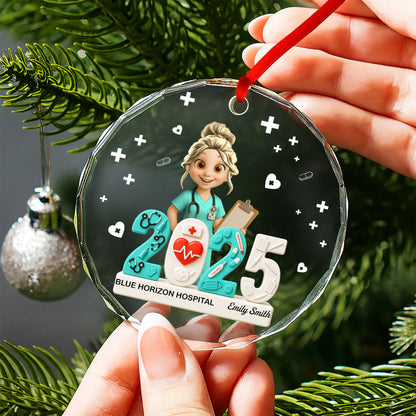 Celebrating 25 Years Of Care With Nurse And Medical Symbols