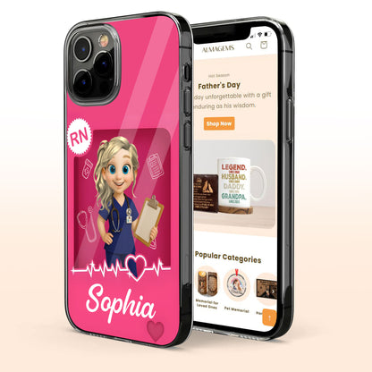 Celebrate Your Favorite Nurse, Medical Icons Phone Case