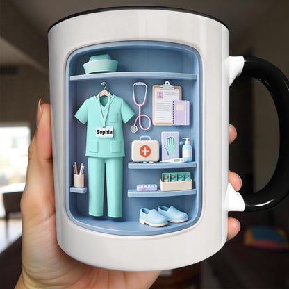 Dedicated To The Life Of A Healthcare Hero With Scrubs And Stethoscope