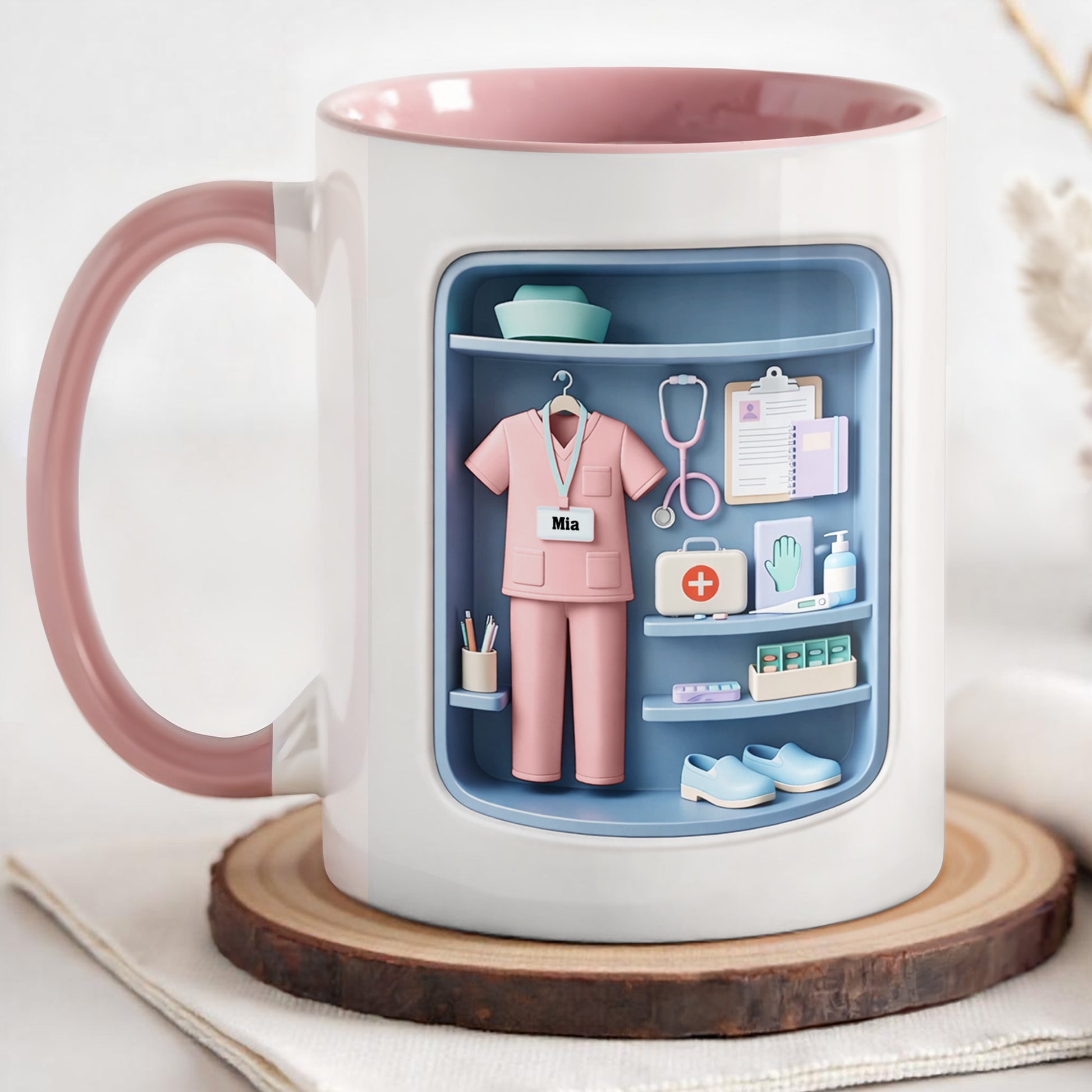 Dedicated To The Life Of A Healthcare Hero With Scrubs And Stethoscope