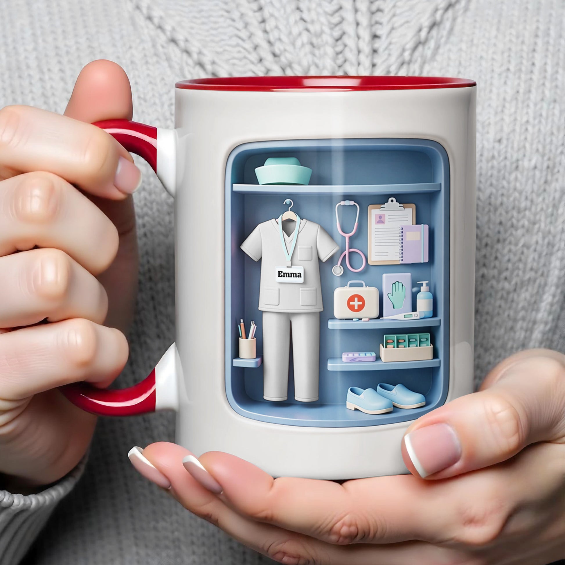 Dedicated To The Life Of A Healthcare Hero With Scrubs And Stethoscope