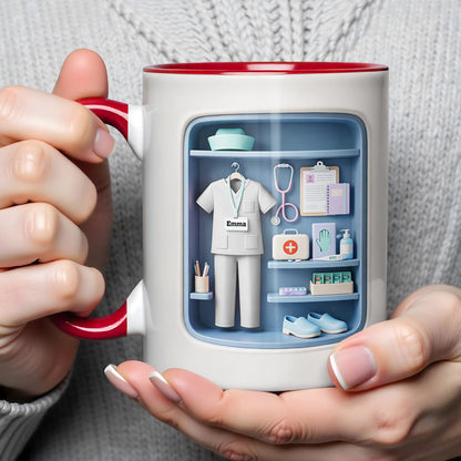 Dedicated To The Life Of A Healthcare Hero With Scrubs And Stethoscope